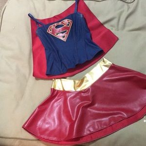 Supergirl Costume with detachable cape